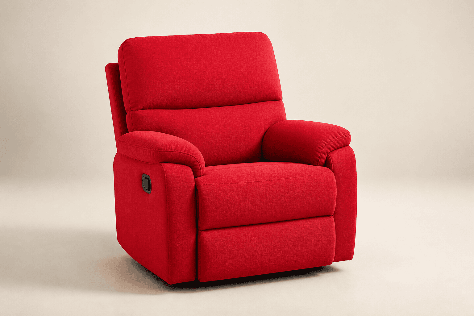 Wilo recliner armchair in crimson fabric